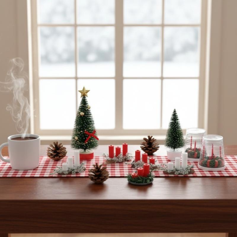 Holiday Candle Set - ! 1:12 Ölçekli Minyatür Bebek Evi