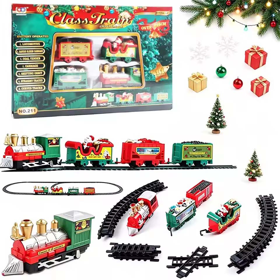 Christmas Tree Artificial - Gerçekçi Noel Temalı Elektrikli Tren Seti,