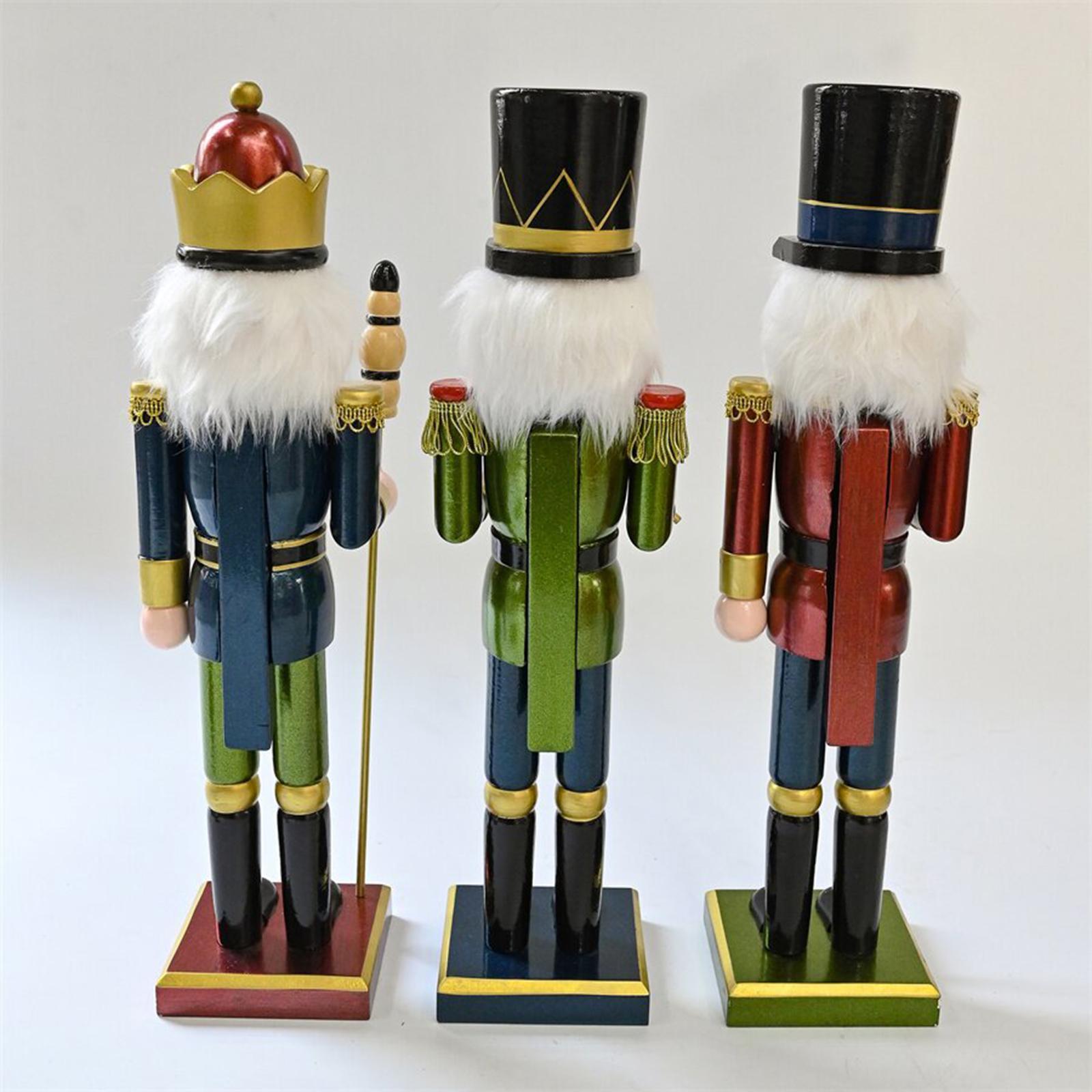 Nutcracker Figurine - Ev için Dekoratif Ahşap Fındıkkıran Heykelciği,
