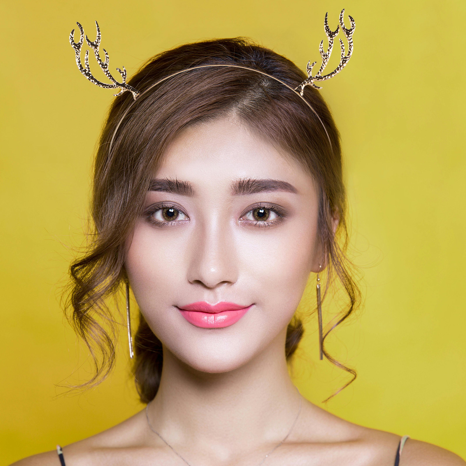 Reindeer Antlers Headband - Noel Kostümü için Geyik Boynuzu Şapka,
