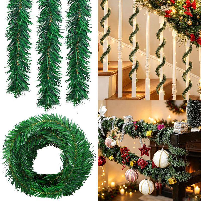 Yeşil Çam Ağacı Temalı Noel Sü - Tinsel Garland Decoration incelemesi ve fiyatı