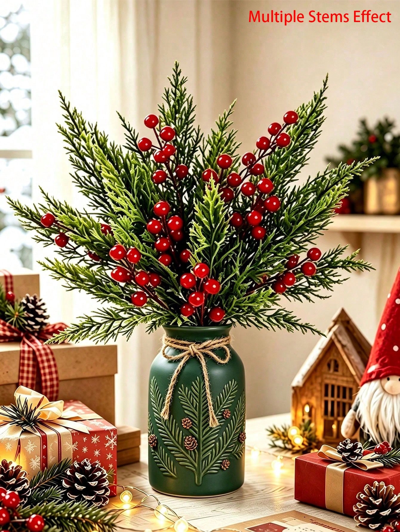 20 adet Kırmızı Meyveli Yapay  - Christmas Tree Artificial incelemesi ve fiyatı