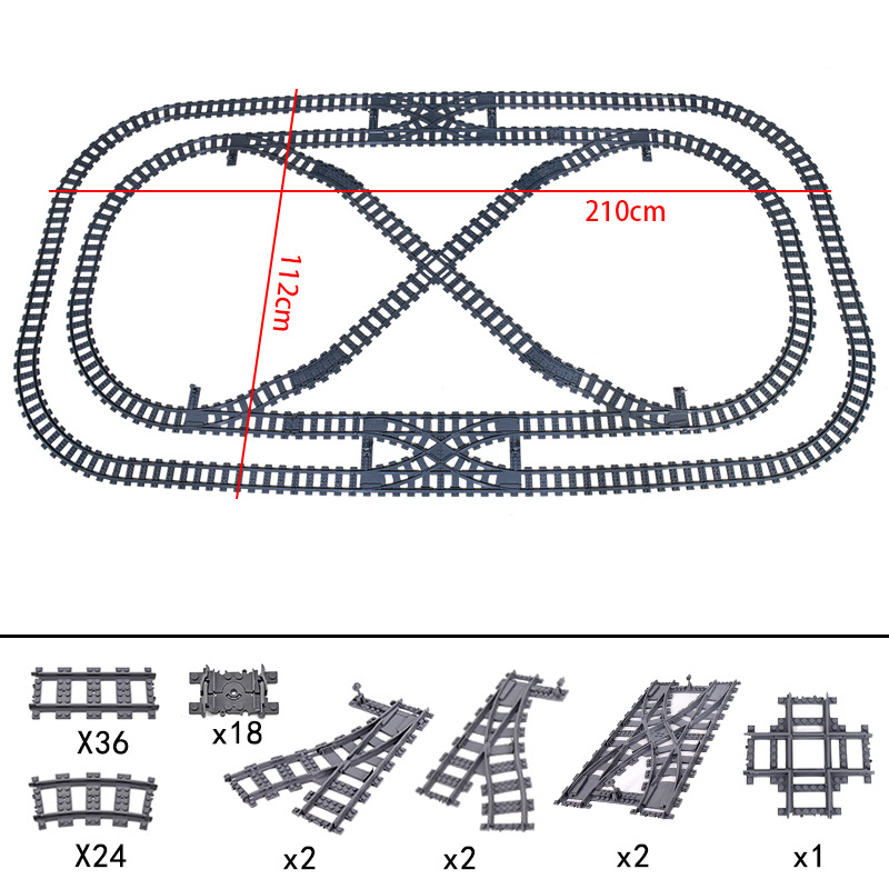 Yeni Şehir Tren Rayları 7896 7 - Lego Set City incelemesi ve fiyatı