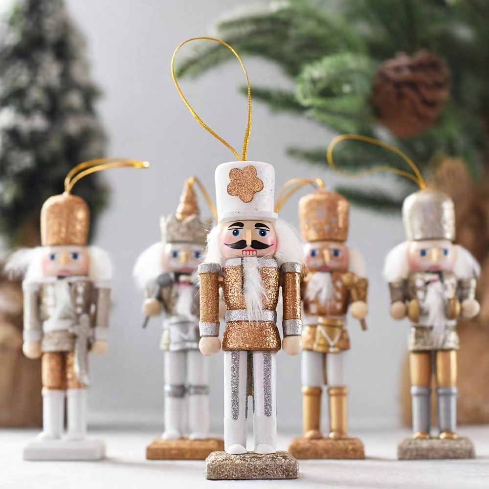 5 adet Şampanya Altın Rengi Si - Nutcracker Figurine incelemesi ve fiyatı